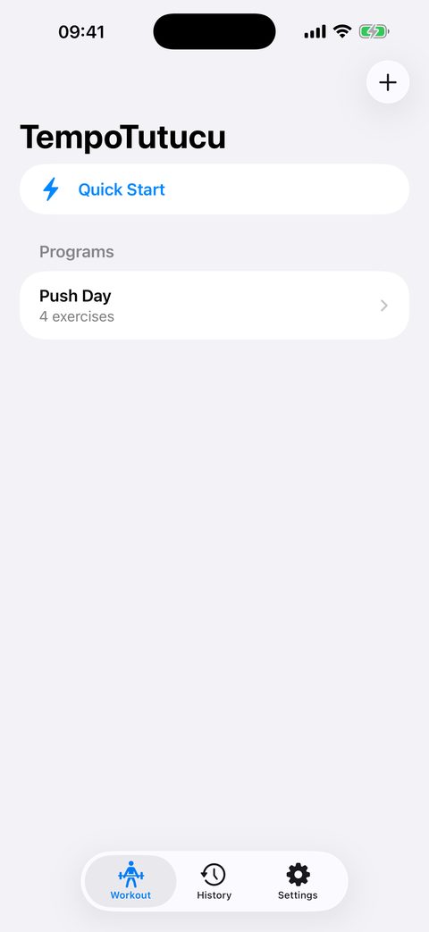 A workout program